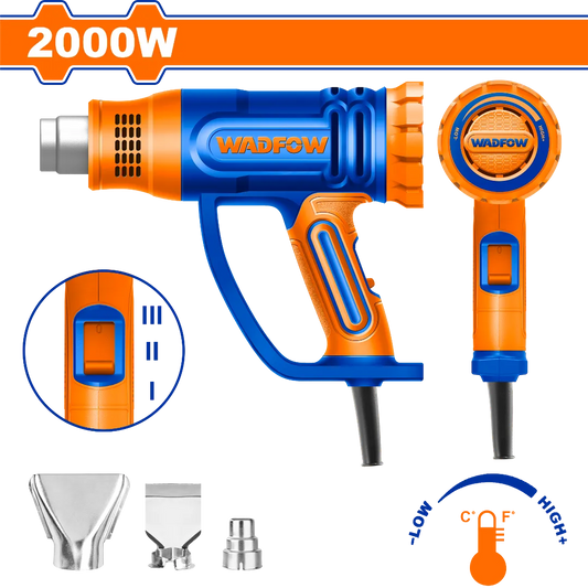 PISTOLA CALOR 2000W " WADFOW "