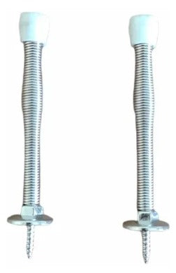 TOPE PUERTA RESORTE PLATEADO