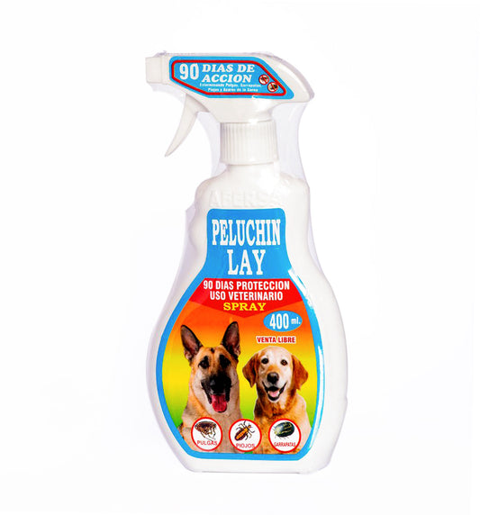 SPRAY ANTI PULGAS/GARRAPATAS 250 ml. "PELUCHIN LAY" SALDO