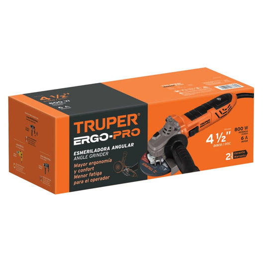 AMOLADORA ANGULAR 4.5" 220 V - 800 W "TRUPER"
