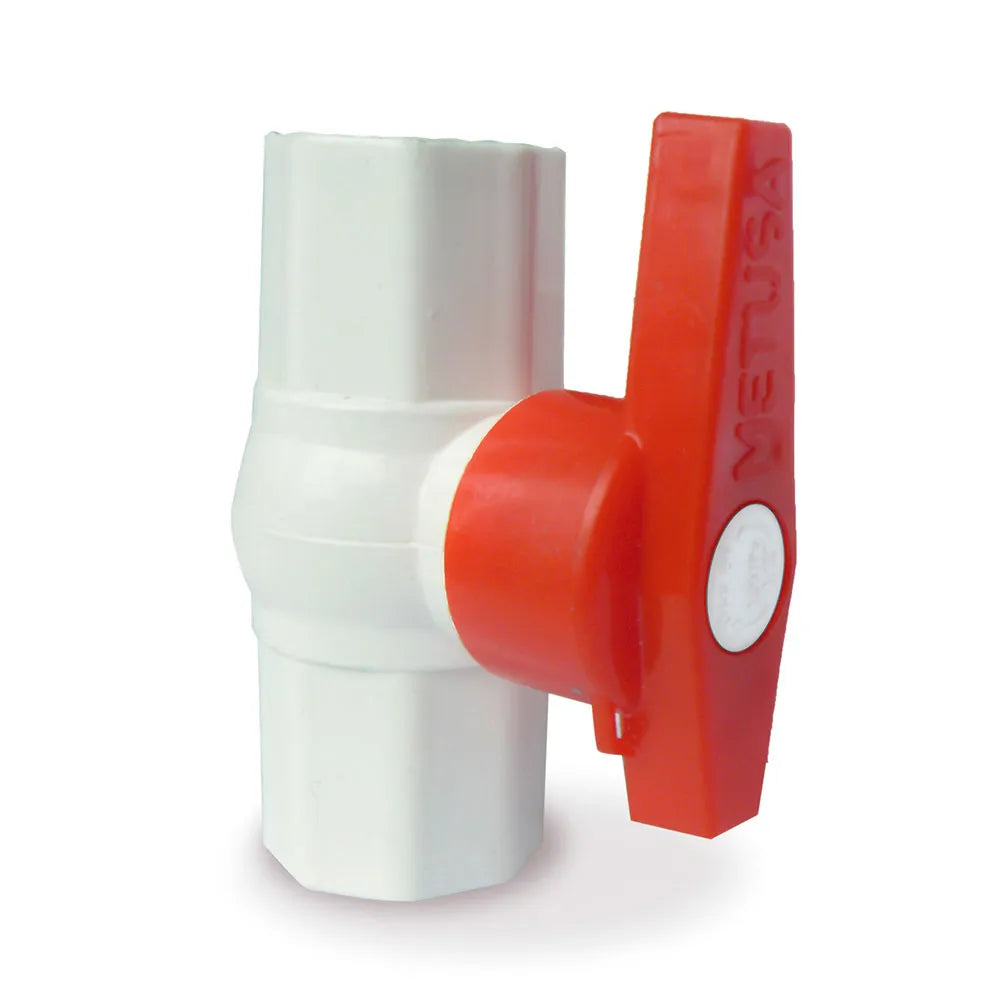 LLAVE PASO PVC C/R 1" "METUSA"