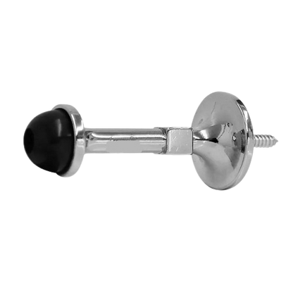 TOPE PUERTA RECTO LATON PULIDO PLATEADO "TOOLCRAFT"