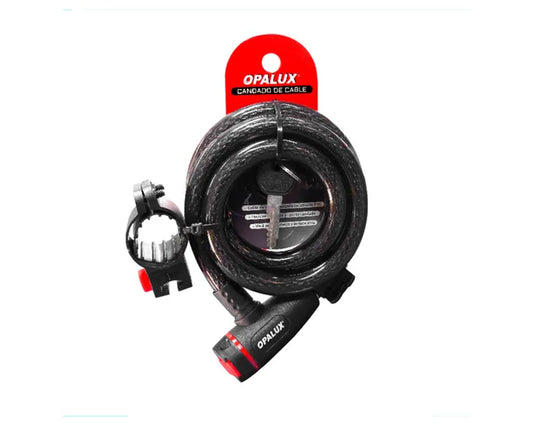 CADENA BICICLETA C/LLAVE 15mm 150 cm "OPALUX"