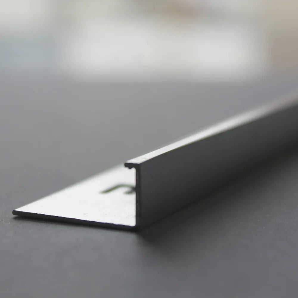 PERFIL ALUMINIO TIPO L BRILLANTE 12 mm x 2.40 mt