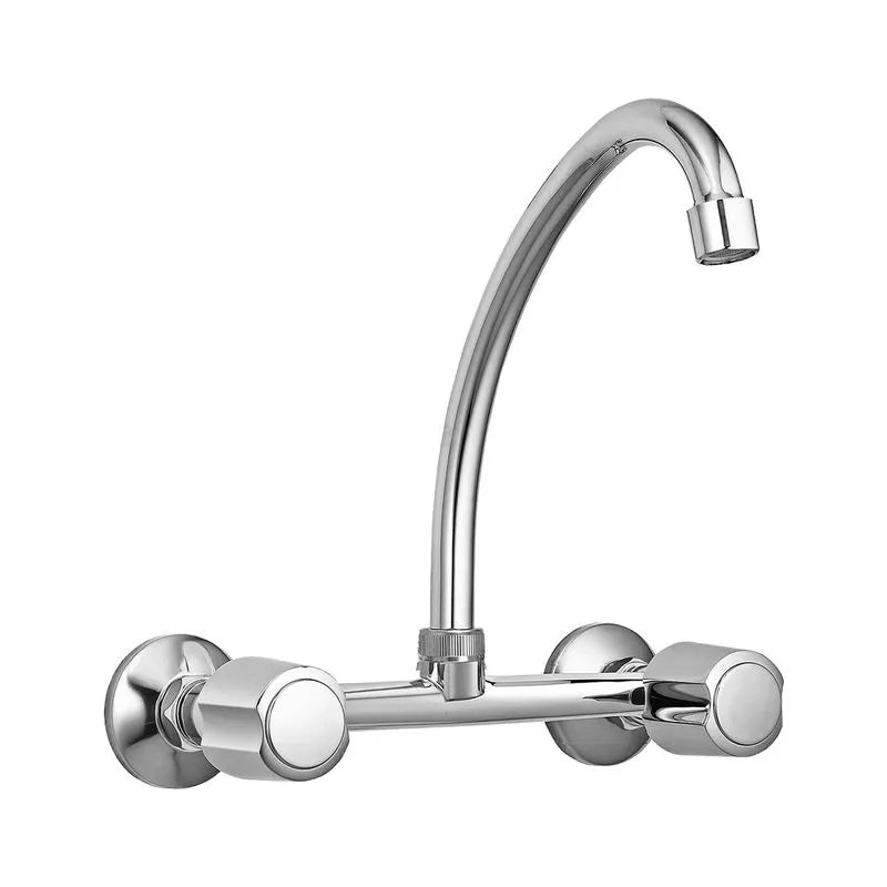 CAÑO MEZCLADORA COCINA PARED PERILLA METAL "VAINSA"