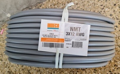 CABLE VULCANIZADO 3 x 12 AWG" TRIFASICO "INDECO" (x 100 MTS )