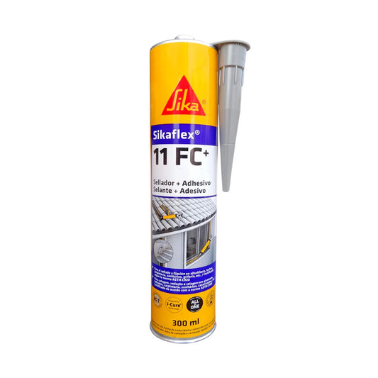 SELLADOR ADHESIVO POLIURETANO SIKAFLEX 11 FC ( GRIS ) 300 ml "SIKA"