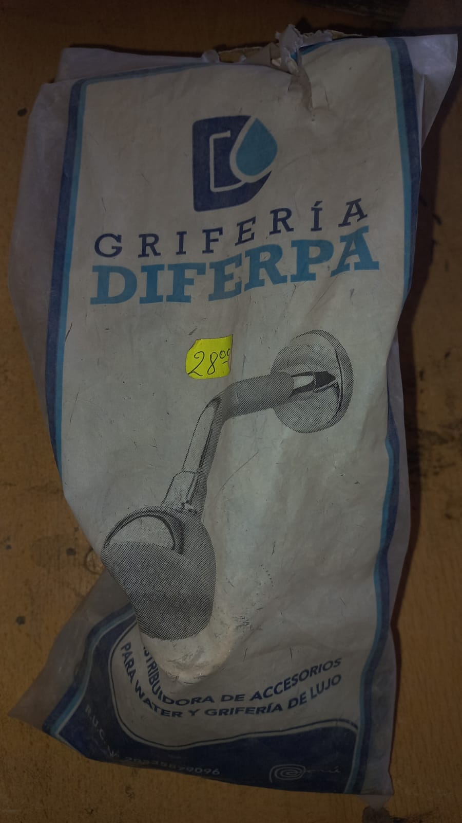 CABEZA DUCHA NACIONAL 255GR C/BRAZO DIFERPA