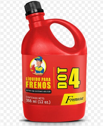 LIQUIDO FRENO 1/8 ROJO 335 ML. 12 ONZAS