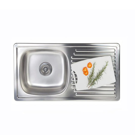 LAVADERO METAL 1 FOSA GRANDE 89.3 x 43cm "DURAINOX"