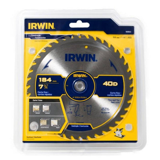 DISCO MADERA 7 " 1 /4" x 40T " IRWIN"