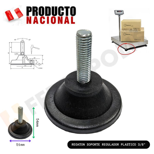 REGATON SOPORTE NIVELADOR PLASTICO 3/8"