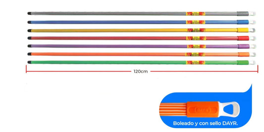 PALO ESCOBA METALICO FORRADO "DAYR"