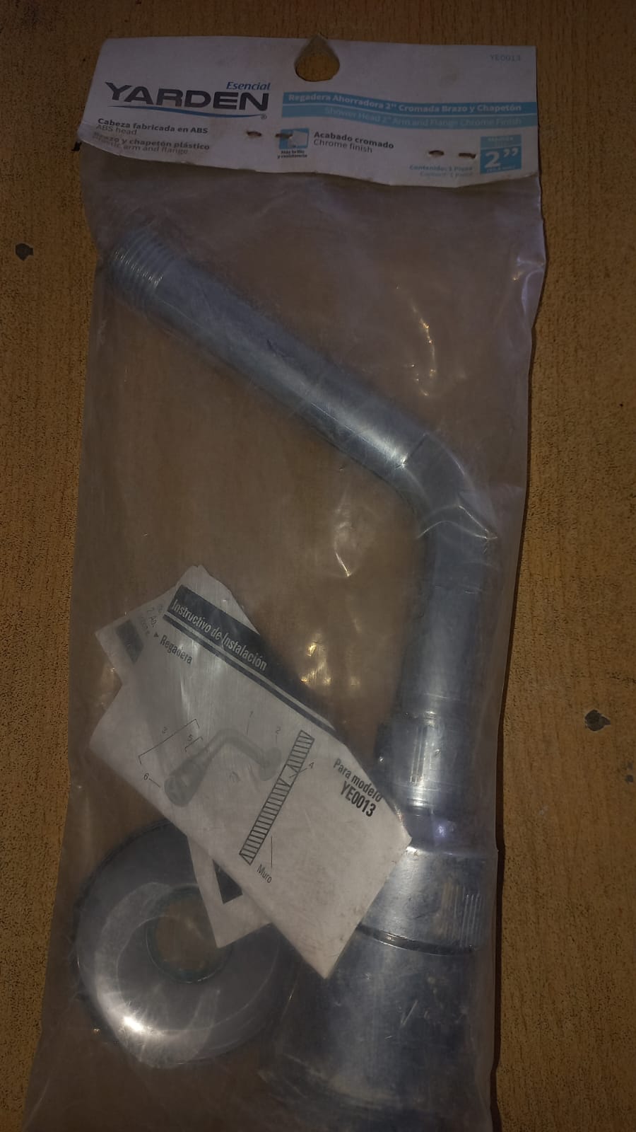 CABEZA DUCHA  255GR C/BRAZO YARDEN