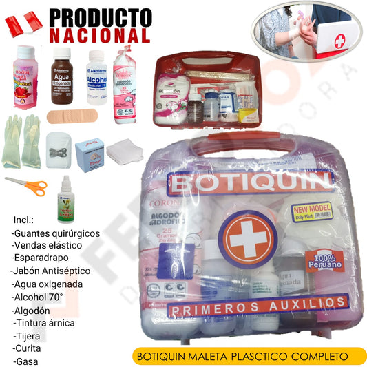 BOTIQUIN MALETA PLASCTICO COMPLETO