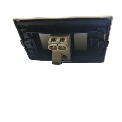 INTERRUPTO SIMPLE acero  9/12  PLATEADO "BTICINO "