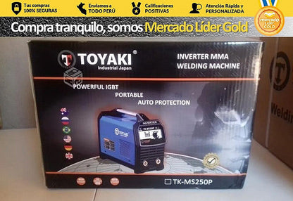 MAQUINA SOLDAR INVERSORA 250A CAJA " TOYAKI JAPAN"