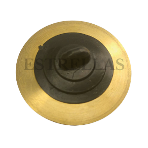 SUMIDERO LAVATORIO TAPA JEBE 2" DORADO