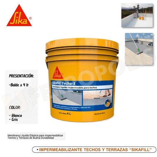IMPERMEABILIZANTE  BALDE - 4LT " SIKA"