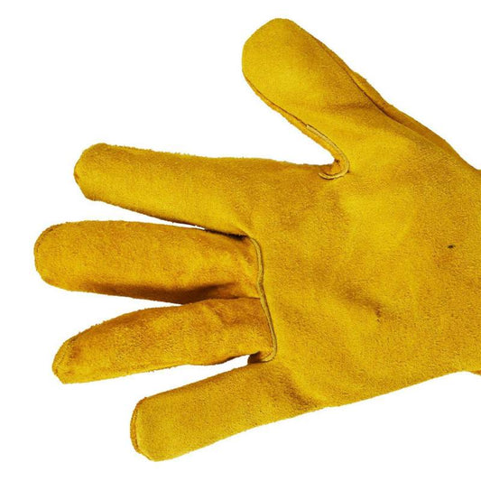 GUANTE CUERO AMARILLO PALMA REF 10.5" ESTANDAR