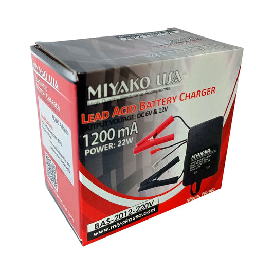 CARGADOR DE BATERÍA 1200MA 22W "MIYAKO USA"