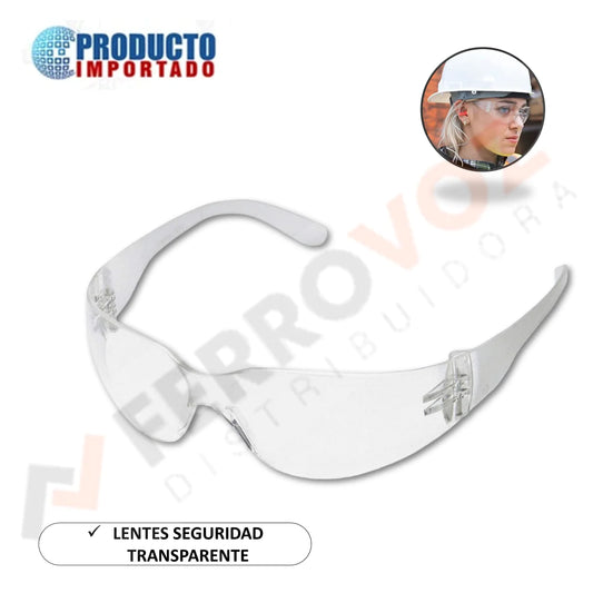 LENTES SEGURIDAD DEPORTIVO TRANSPARENTE