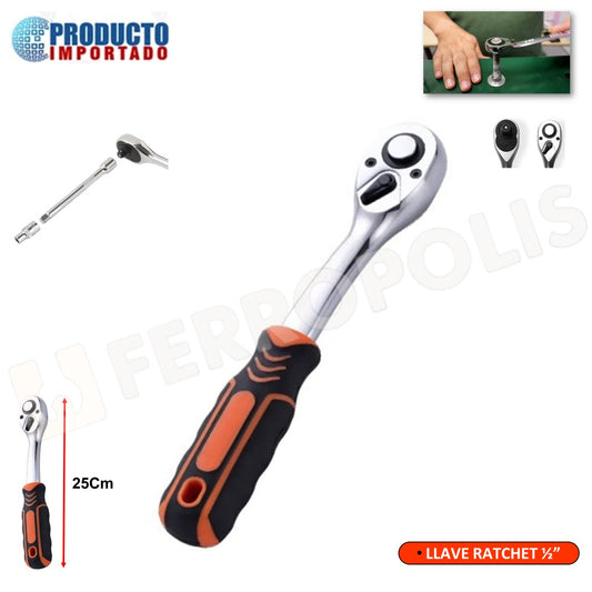 LLAVE RATCHET 1/2" 25cm