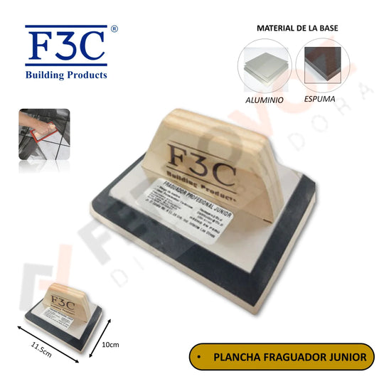 PLANCHA FRAGUADOR 10 x 11.5 CM BASE ALUMINIO