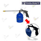 PISTOLA LIMPIEZA MOTORES CON VASO 80 PSI