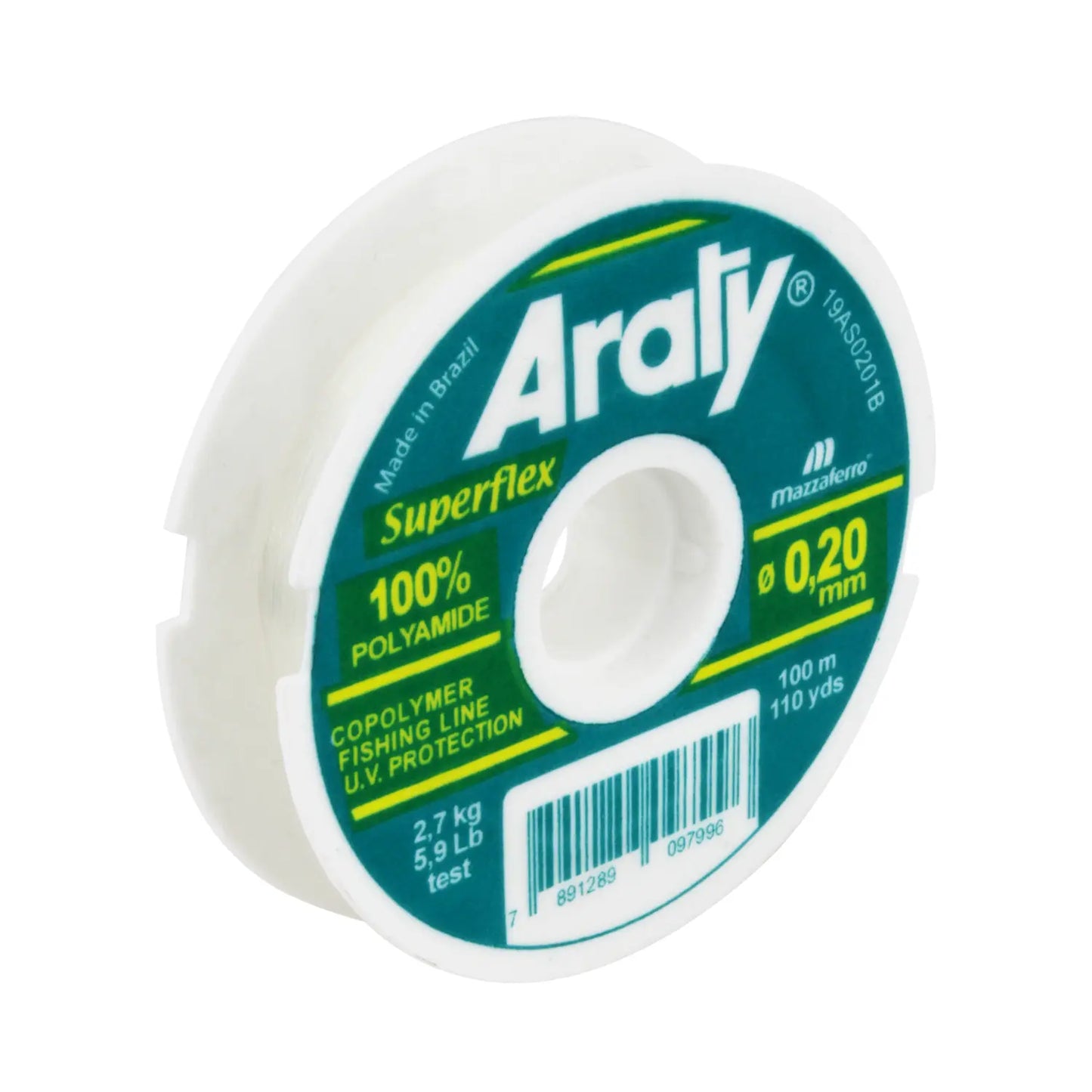 HILO PESCAR NYLON VERDE #20 "ARALY"