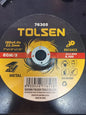 DISCO DESBASTE METAL 7" "TOLSEN"
