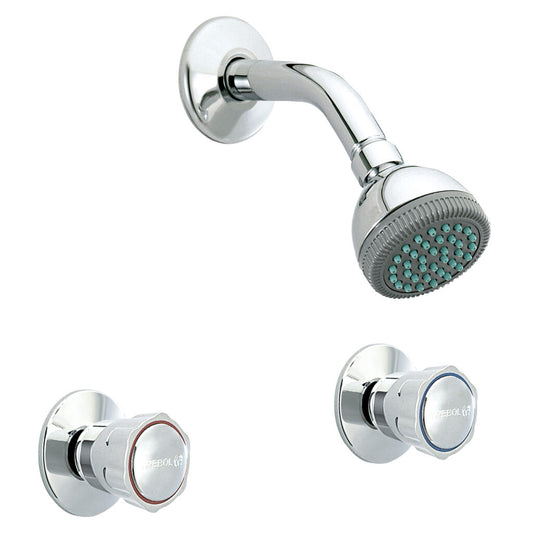 MEZCLADORA DUCHA TREBOL CROMADA 8" "TREBOL"