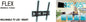 RACK TV FIJO  CON INCLINACION 32" -  65" "FLEX"