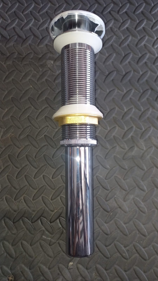 DESAGÜE CROMADO PUSH C/REBOSE 30 CM "XM"
