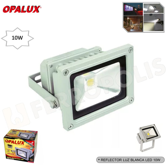 REFLECTOR LUZ BLANCA LED 10W "OPALUX"
