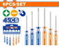 JUEGO DESARMADORES MIXTO 6 PCS " WADFOW "