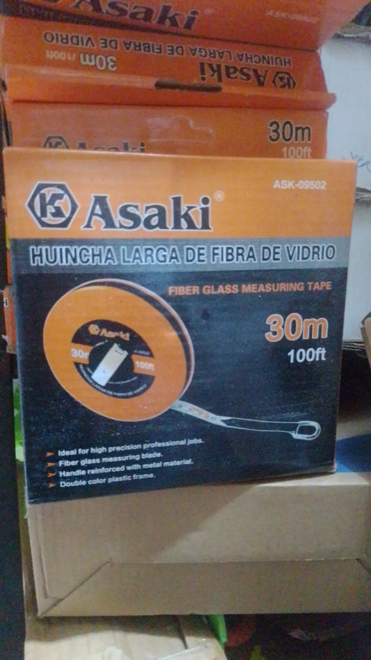 WINCHA LARGA DE FIBRA DE VIDRIO 30 M 100FT