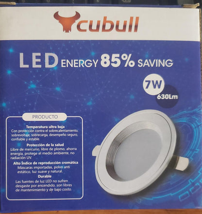 EQUIPO LED SPOT LIGHT 7W GU53 PLATEADO