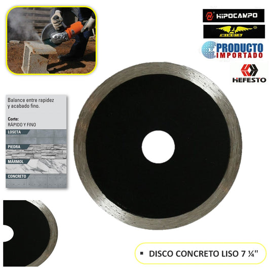 DISCO CONCRETO LISO 7 1/4" "COMERCIAL"