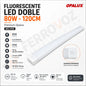 FLUORESCENTE LED DOBLE 80W-120CM "PREMIUM OPALUX"