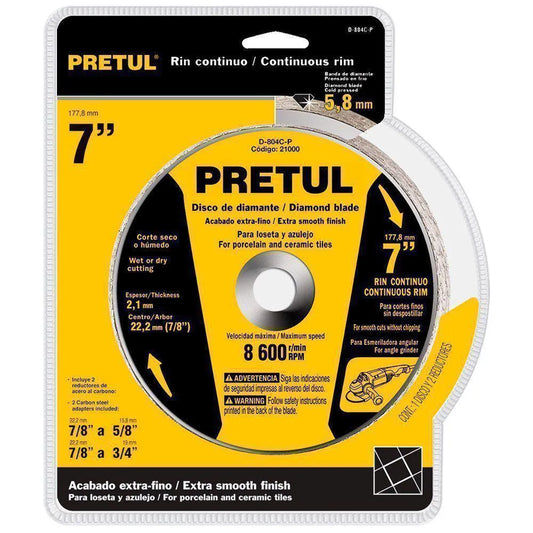 DISCO CONCRETO LISO 7 "PRETUL"