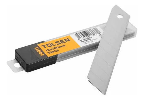 REPUESTO CUTTER 18MM (10 PCS) "TOLSEN"