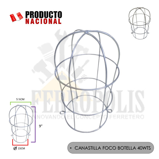 CANASTILLA  FOCO BOTELLA  40WTS