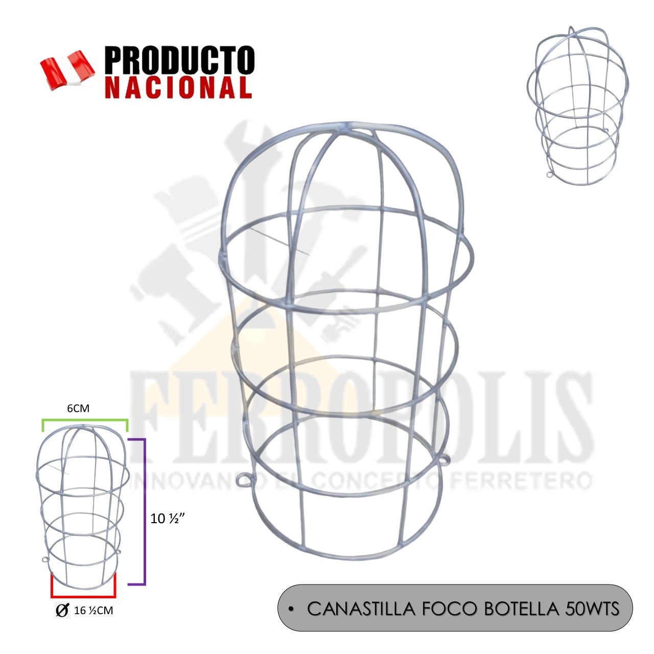 CANASTILLA  FOCO BOTELLA  50WTS