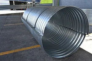 TUBERIA ALCANTARILLA METALICA CORRUGADA 36 X 2MM X 81 CM 56.20 KG  PERNOS +TUERCAS