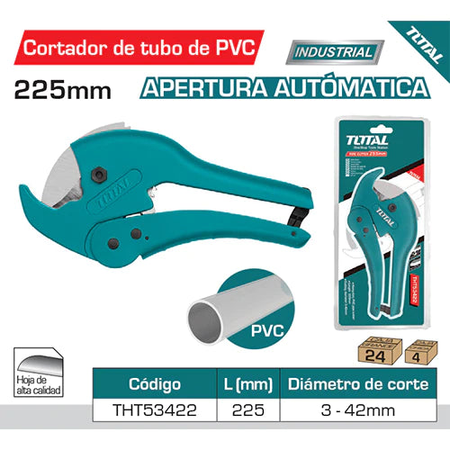 TIJERA CORTA TUBO PVC "TOTAL"