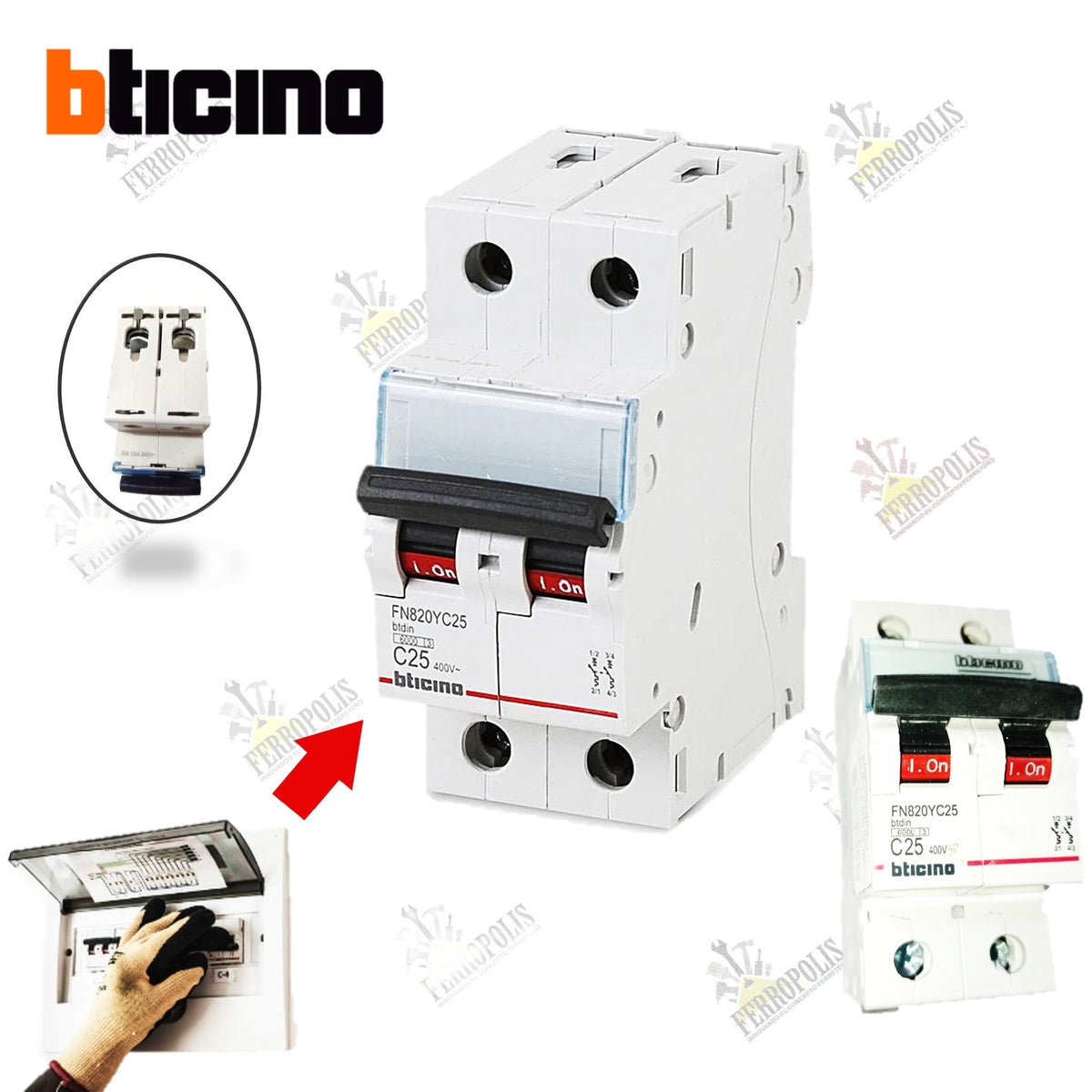 LLAVE TERMICA 25A "BTICINO"
