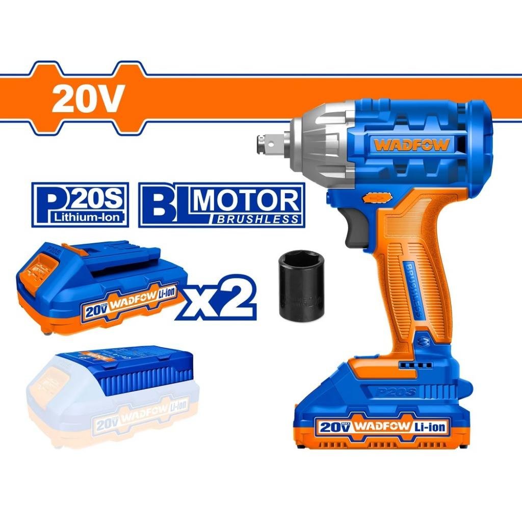 LLAVE IMPACTO 20 V 300 Nm 2aH "WADFOW"