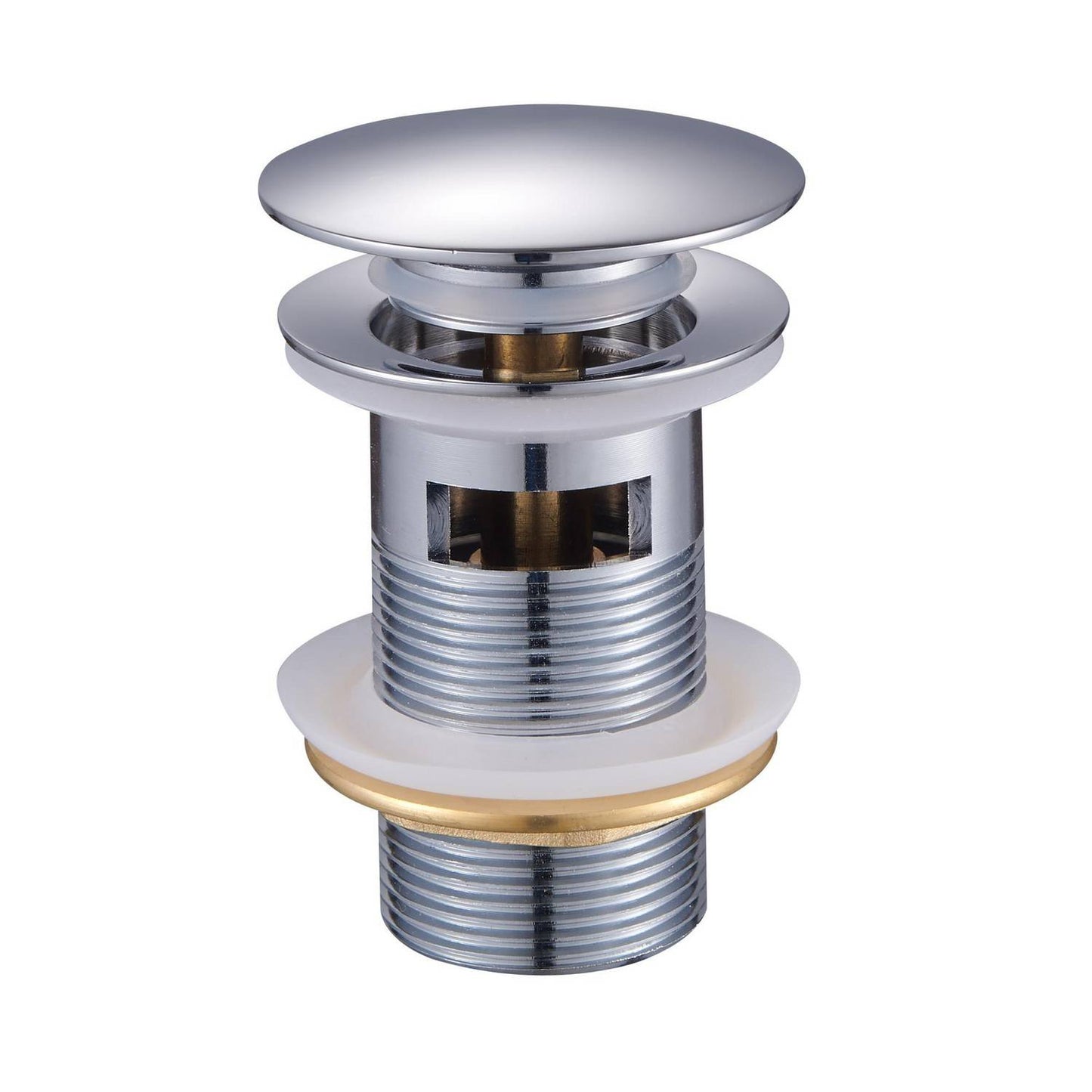 DESAGÜE CROMADO PUSH C/REBOSE 30 CM "AKANA"