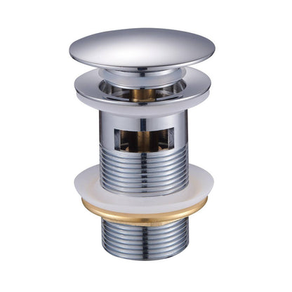 DESAGÜE CROMADO PUSH C/REBOSE 30 CM "AKANA"